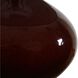 Allemand 19.75 inch 100 watt Dark Ruby Red Glaze and Antique Brass Table Lamp Portable Light