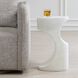 Stevie 23.5 X 14 inch White Stone Indoor Outdoor Accent Table