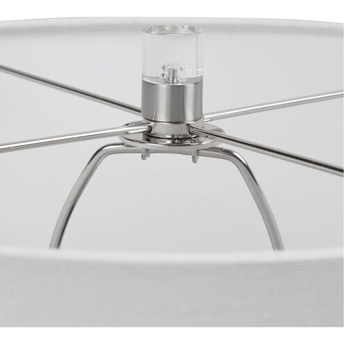 Turbulence 26 inch 150.00 watt Distressed White with Black and Gray Flecks Table Lamp Portable Light