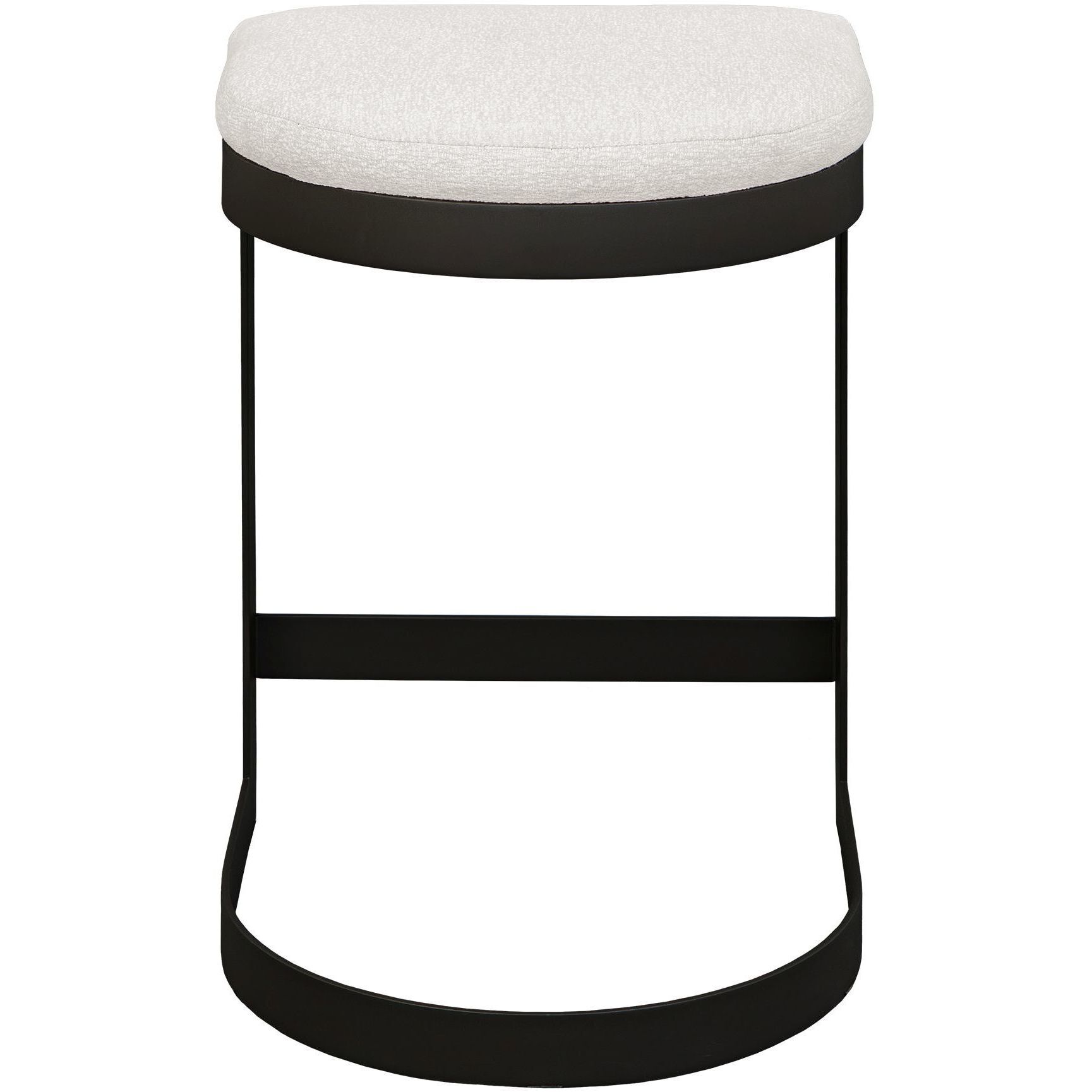 Maude 25.8 inch Java Black and Taupe Grey Outdoor Counter Stool