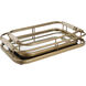 Rosea Brushed Gold with Natural Rope Trays, Set of 2