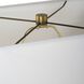 Basalt 27.25 inch 150.00 watt Black Stone with Antique Brass and Crystal Table Lamp Portable Light