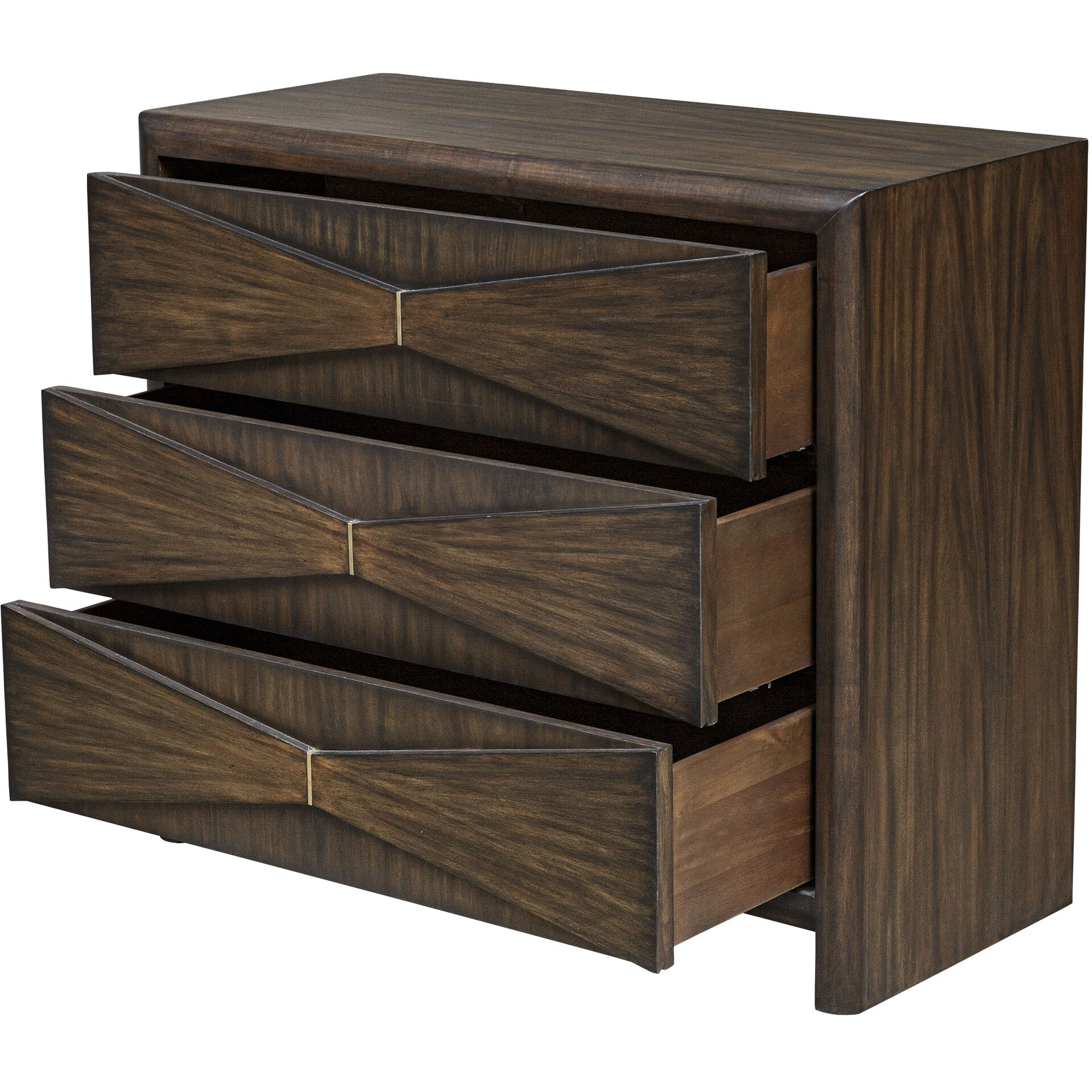 Bowtie Deep Whisky 3 Drawer Chest