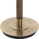 Keros 62 inch 150 watt Dark Oak and Brass Floor Lamp Portable Light