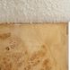 Swirls 17 inch Maple with Textured Ivory Boucle Fabric Ottoman