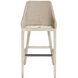 Paloma 44.7 inch Oatmeal and Cerused Wheat with Oyster White Outdoor Bar Stool
