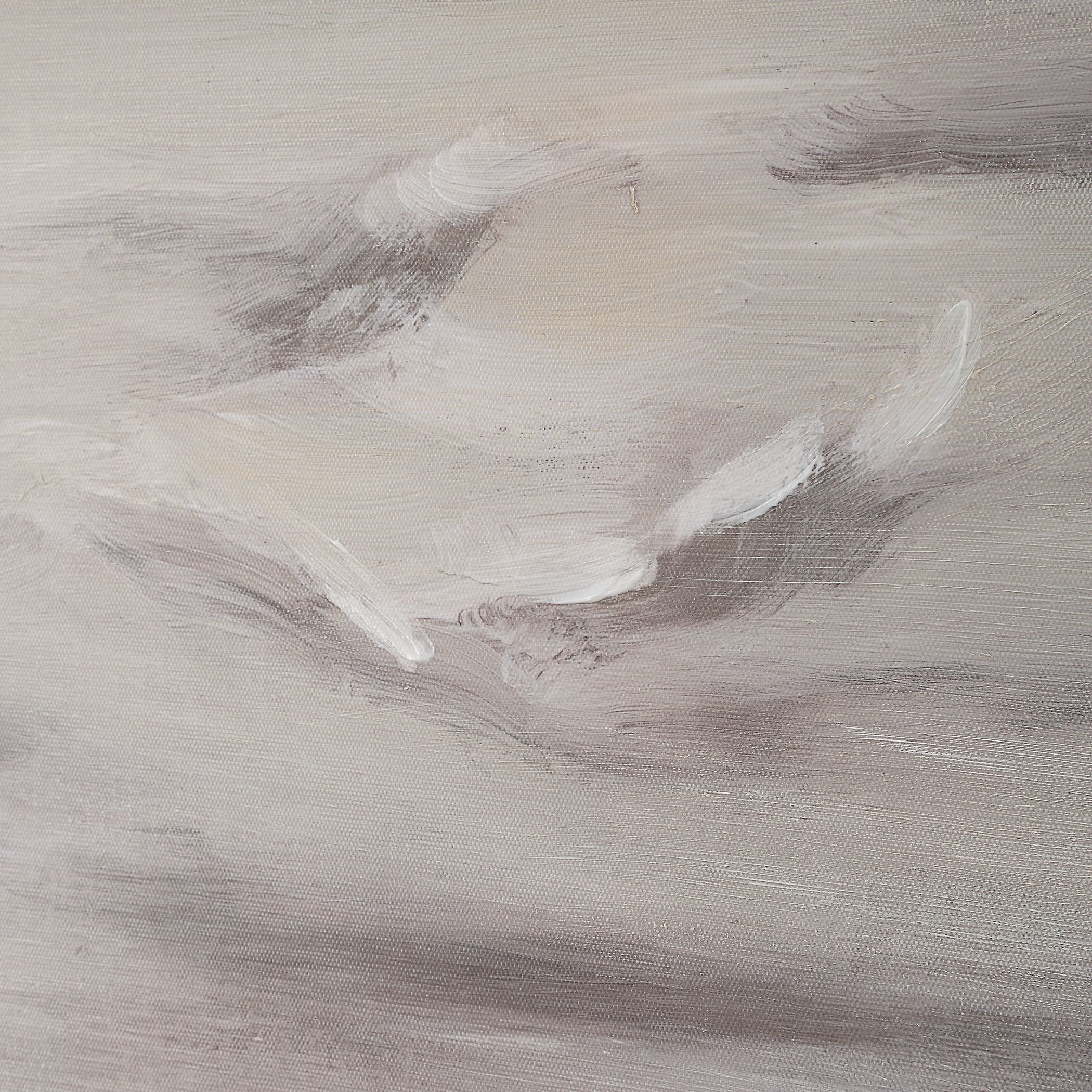 Trance White and Beige and Blush Hand Painted Abstract