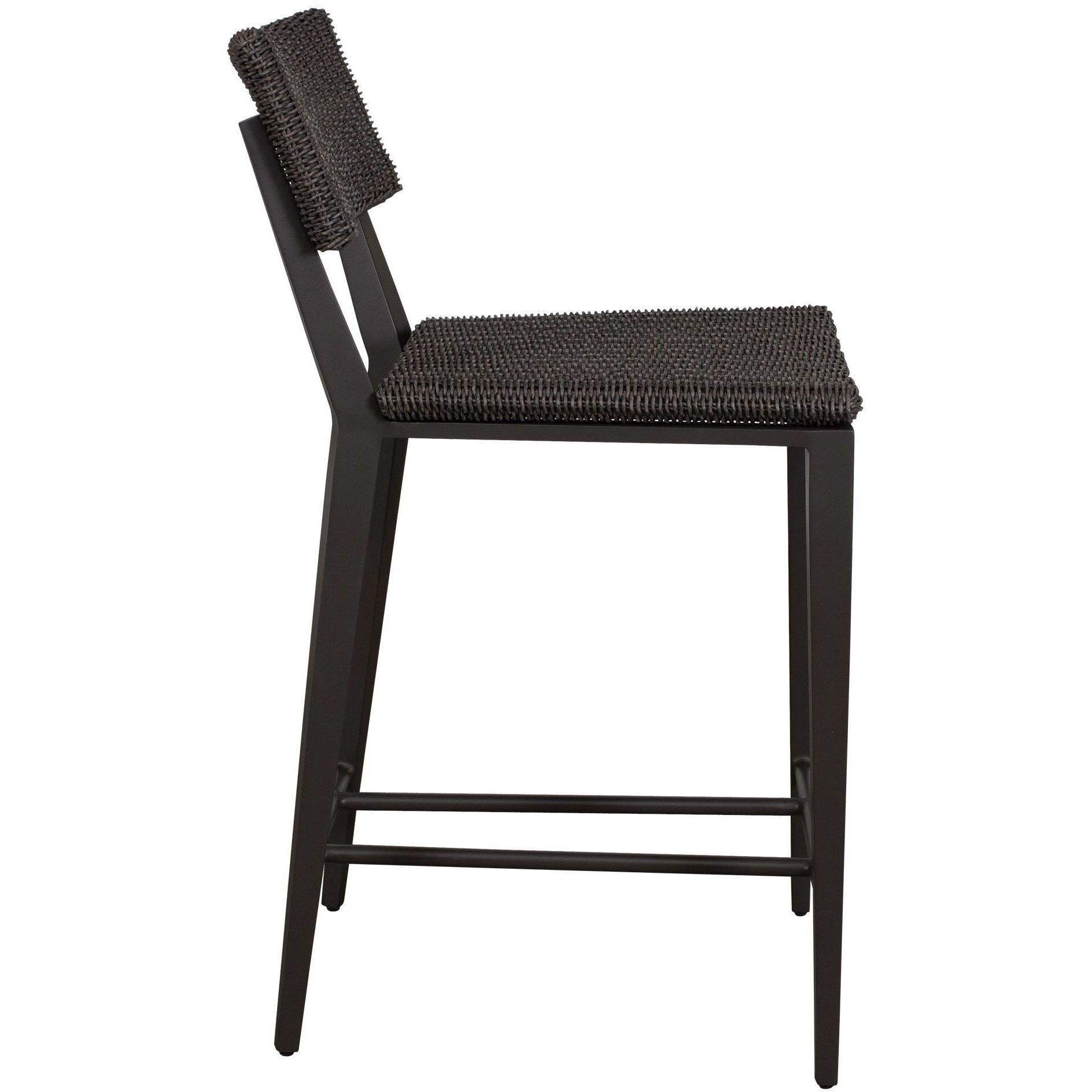 Calbas 38 inch Java Black and Mocha Outdoor Counter Stool