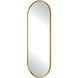 Varina 60 X 22 inch Antiqued Gold Leaf Mirror