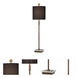 Volante 34 inch 100 watt Antique Brass and Crystal Table Lamp Portable Light