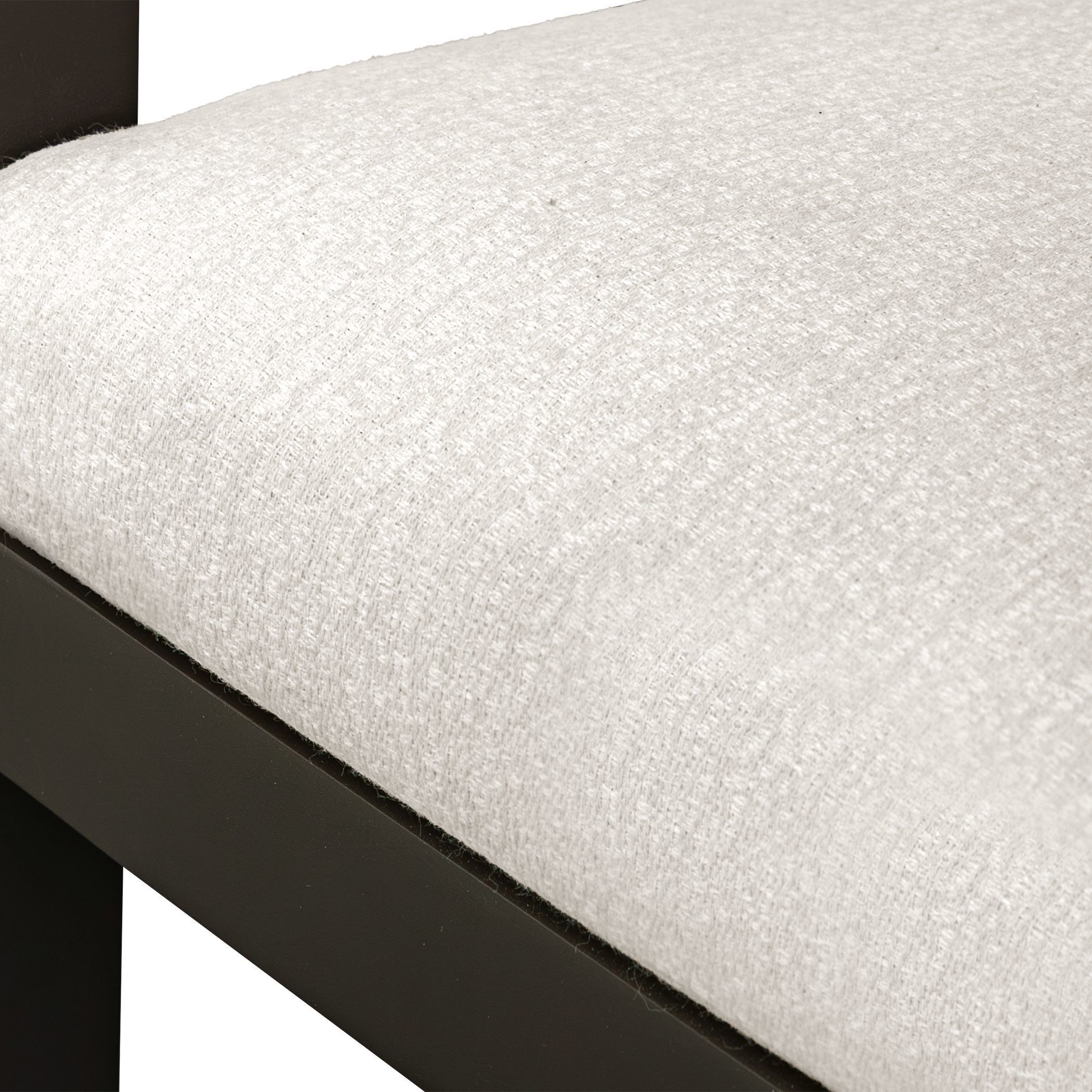 Kalmar 40.2 inch Java Black and Oyster White Outdoor Bar Stool