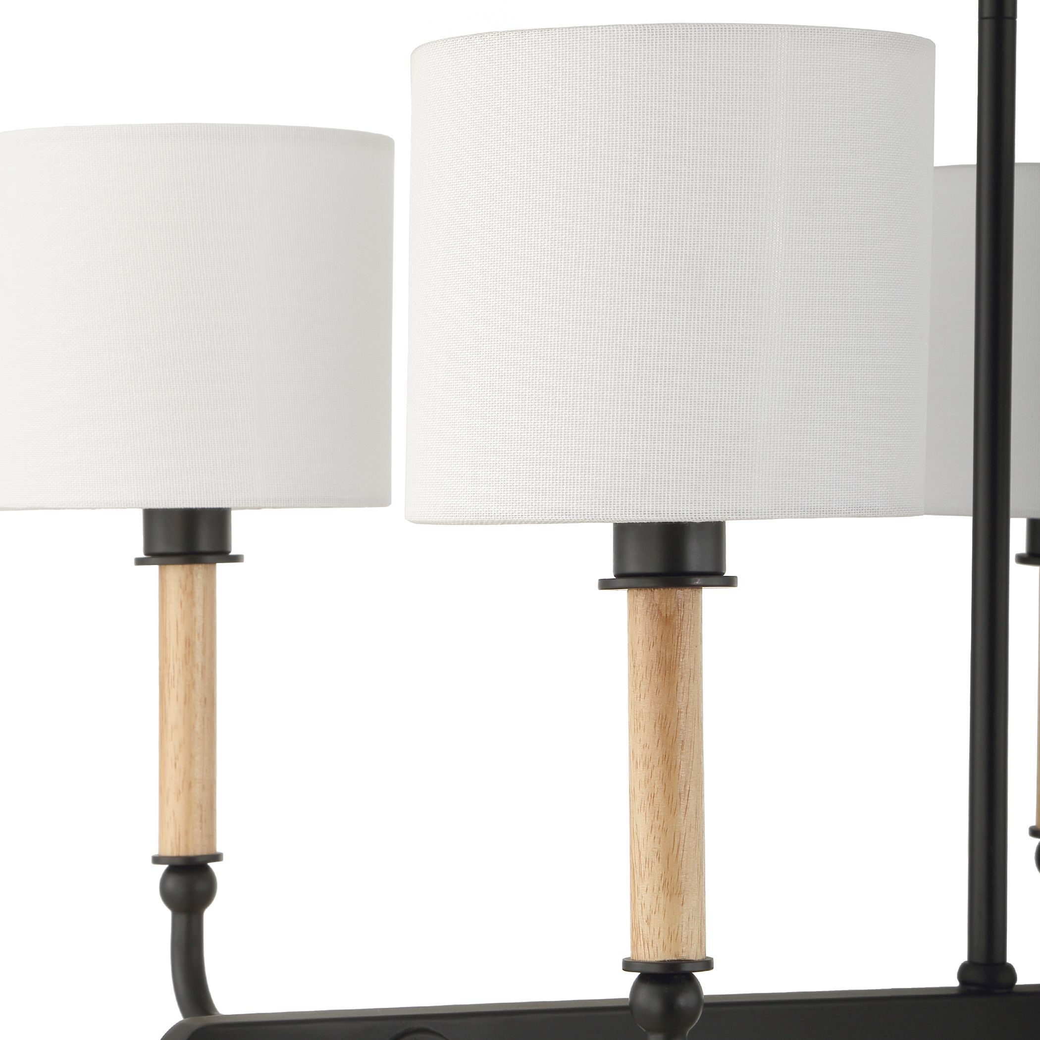 Franconia 8 Light 48 inch Matte Black Pendant Ceiling Light