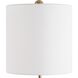 Sienna 36 inch 150.00 watt Caramel Brown Seeded Glass with Crystal and Brushed Antique Brass Buffet Lamp Portable Light