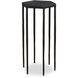 Aviary 24 X 11.85 inch Satin Black and Black Marble Accent Table