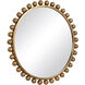 Cyra 44 X 44 inch Metallic Gold Leaf Wall Mirror