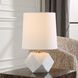A Cut Above 15 inch 60.00 watt White Marble and Antique Brass Table Lamp Portable Light