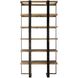 Felix 90 X 44 inch Natural Oak and Oxidized Black Etagere