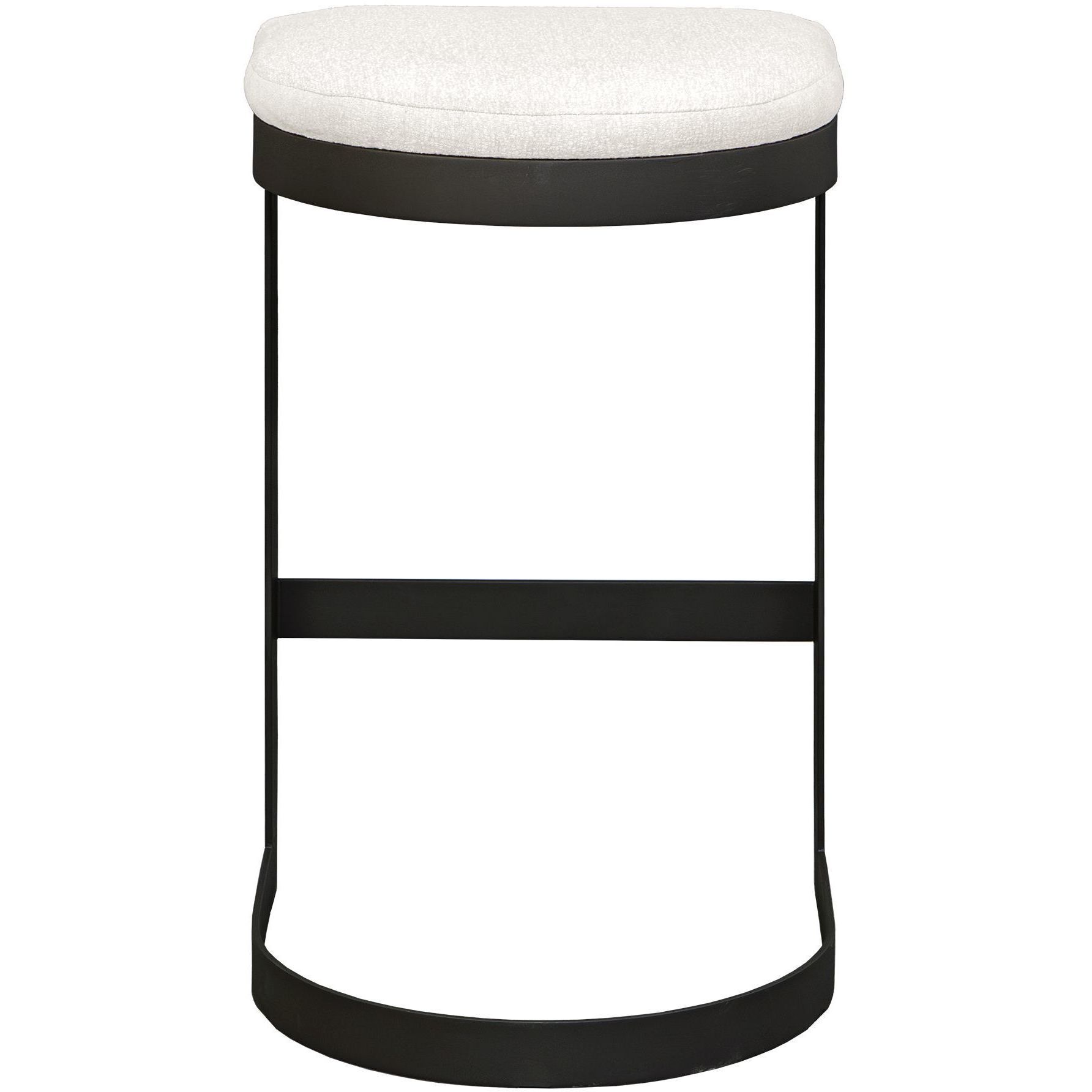 Maude 30 inch Java Black and Taupe Grey Outdoor Bar Stool