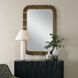 Segment 55.5 X 37.75 inch Dark Bronze and Antique Gold Mirror
