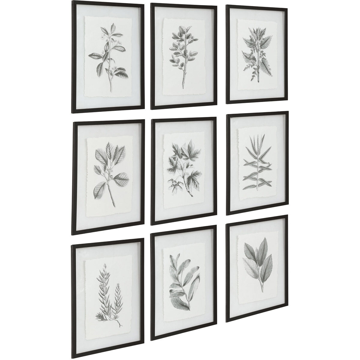Farmhouse Florals 23 X 18 inch Framed Prints, Set of 9 