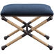 Firth Navy Blue with Rope and Rustic Iron Bench