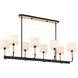 Franconia 8 Light 48 inch Matte Black Pendant Ceiling Light