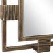 Elsher 45 X 30 inch Antiqued Gold Mirror