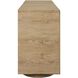 Evanston Natural and Black 4 Door Cabinet