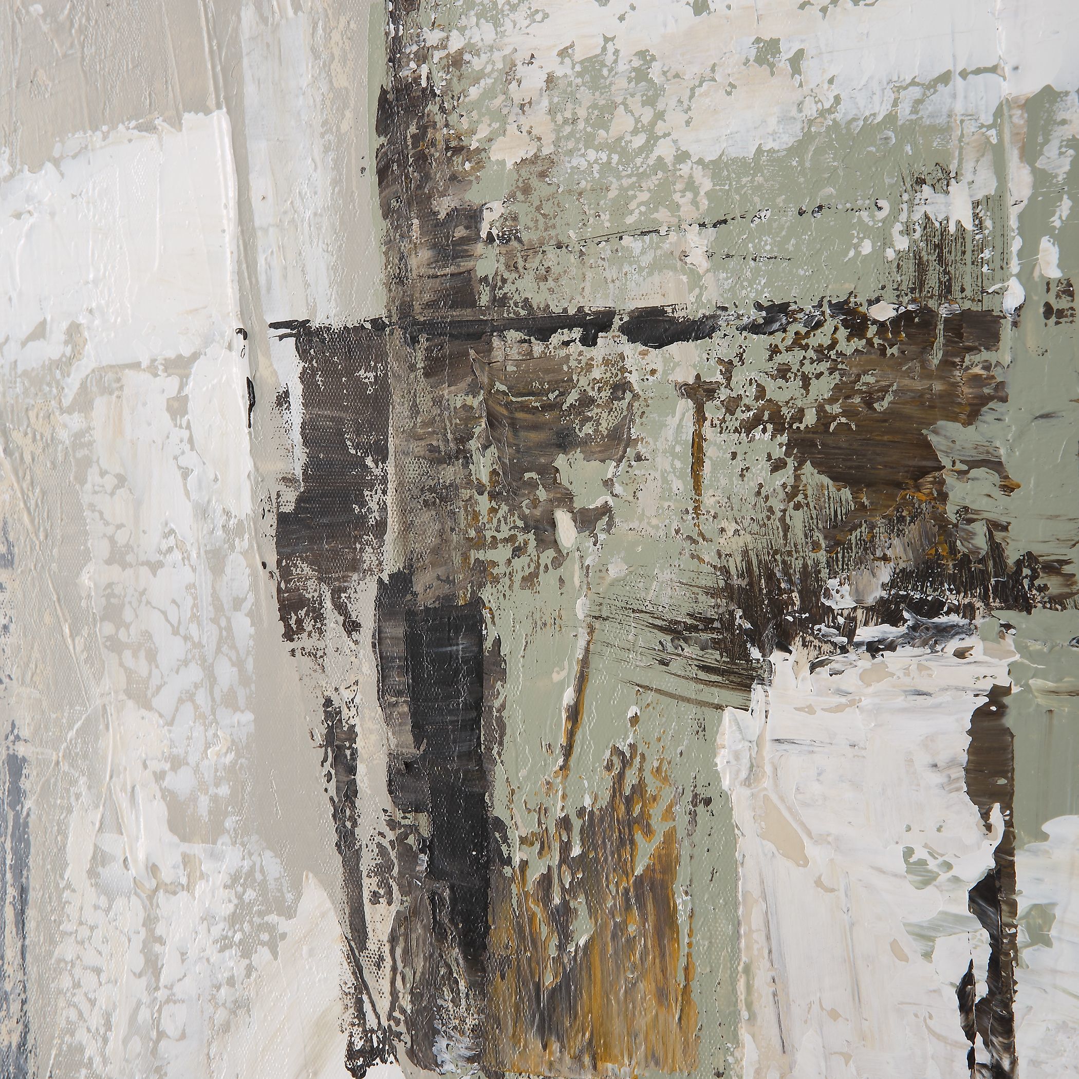 Intuition 51.5 X 41.5 inch Hand Painted Abstract Art