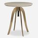 Alice 26 X 20 inch White Washed Oak and Brass Accent Table