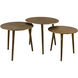 Kasai 18 X 17 inch Oxidized Antique Gold Coffee Tables, Set of 3