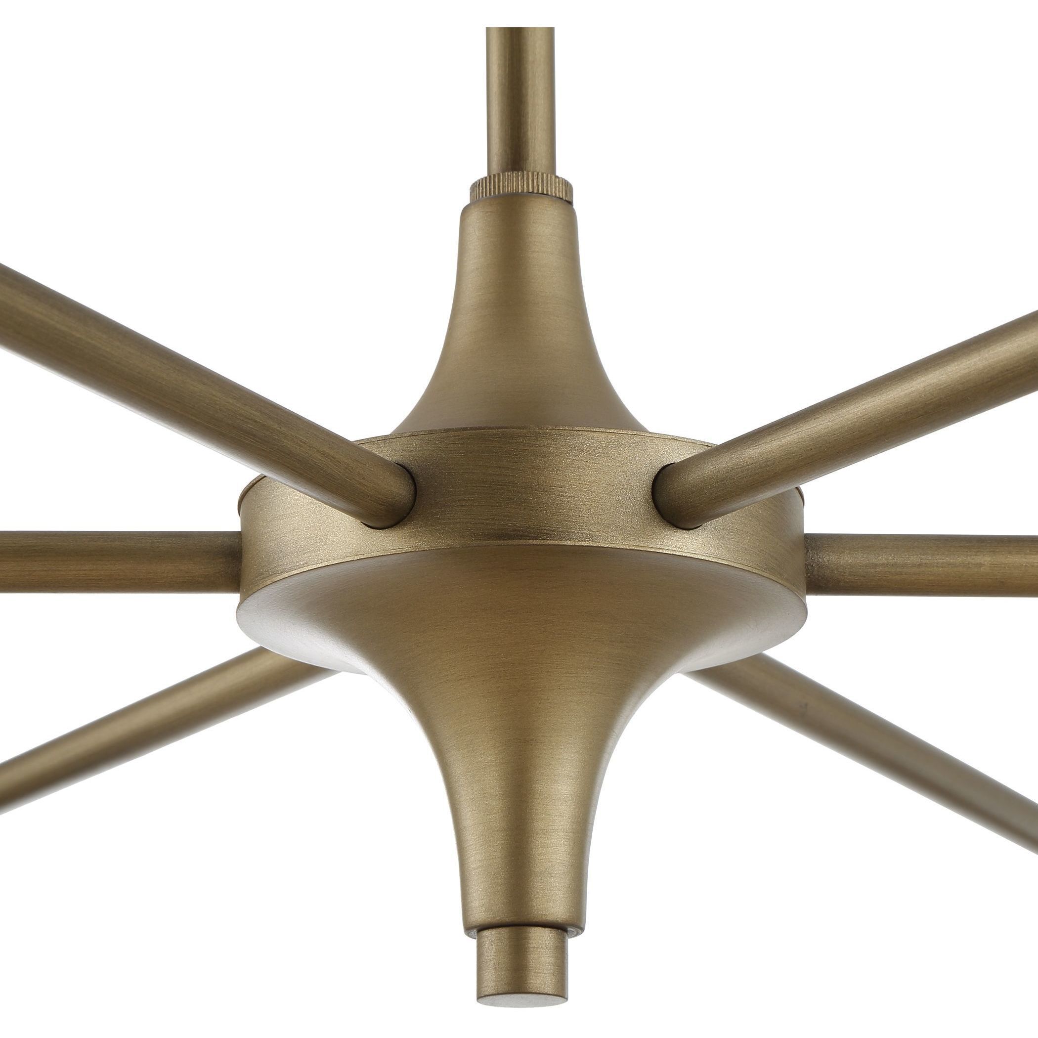 Biddeford 6 Light 36 inch Brushed Matte Gold Pendant Ceiling Light