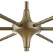 Biddeford 6 Light 36 inch Brushed Matte Gold Pendant Ceiling Light