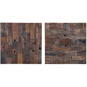 Astern Reclaimed Boat Wood Wall Decor, Set of 2