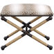 Fawn Rustic Iron and Natural Fiber Rope Bench
