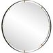 Grand Pendulum 72.25 X 72.25 inch Black and Antiqued Gold Mirror