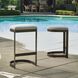Maude 30 inch Java Black and Taupe Grey Outdoor Bar Stool