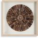 Tiger Sea Urchin Natural Tiger Sea Urchin Spines and Off-White Linen and Natural Pine Shadow Box