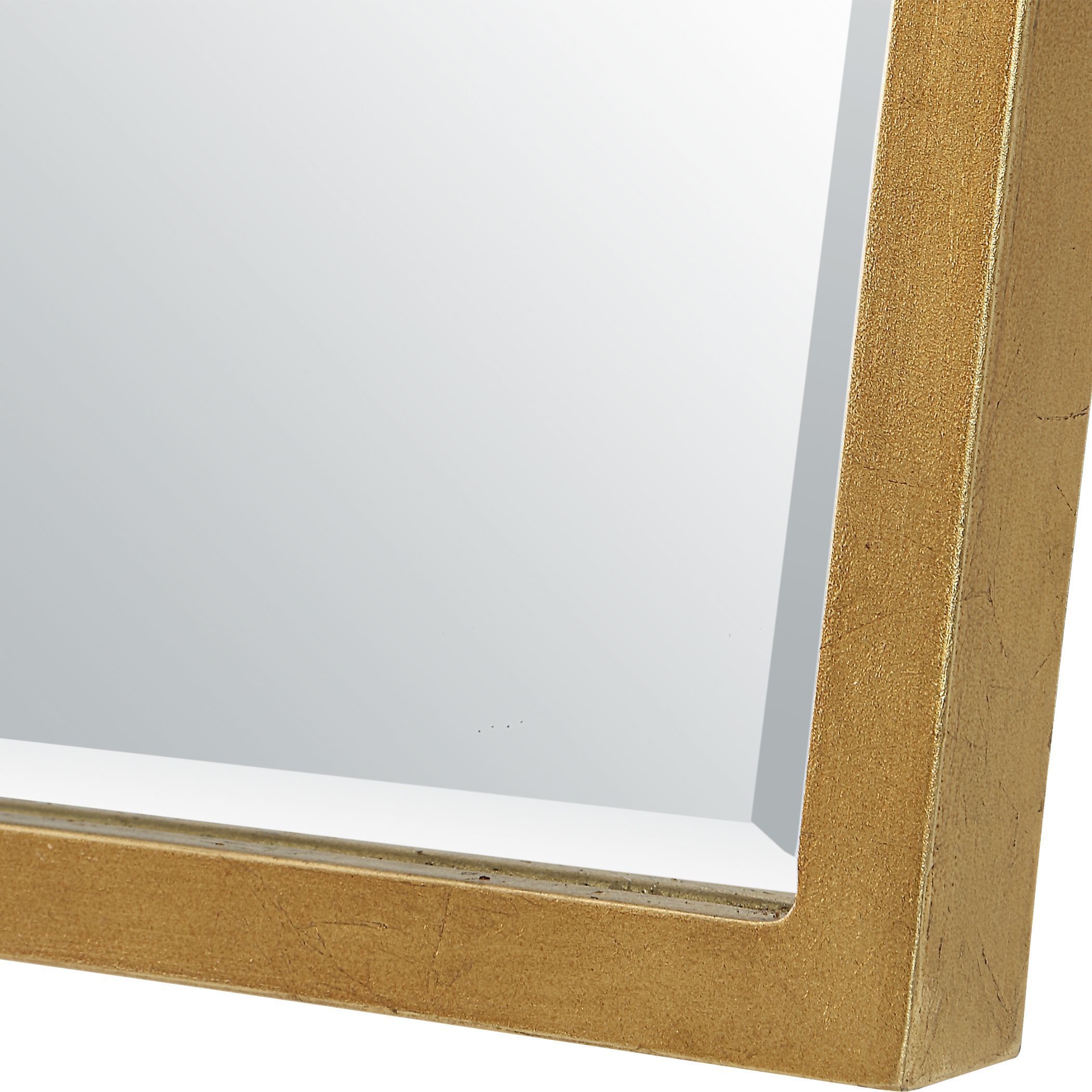 Boundary 36 X 31.63 inch Antiqued Gold Leaf Mirror
