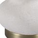 Liora 26.25 inch 150.00 watt White Glaze and Brushed Antique Brass Table Lamp Portable Light