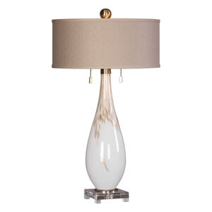 Cardoni 32 inch 60 watt Brushed Brass Table Lamp Portable Light