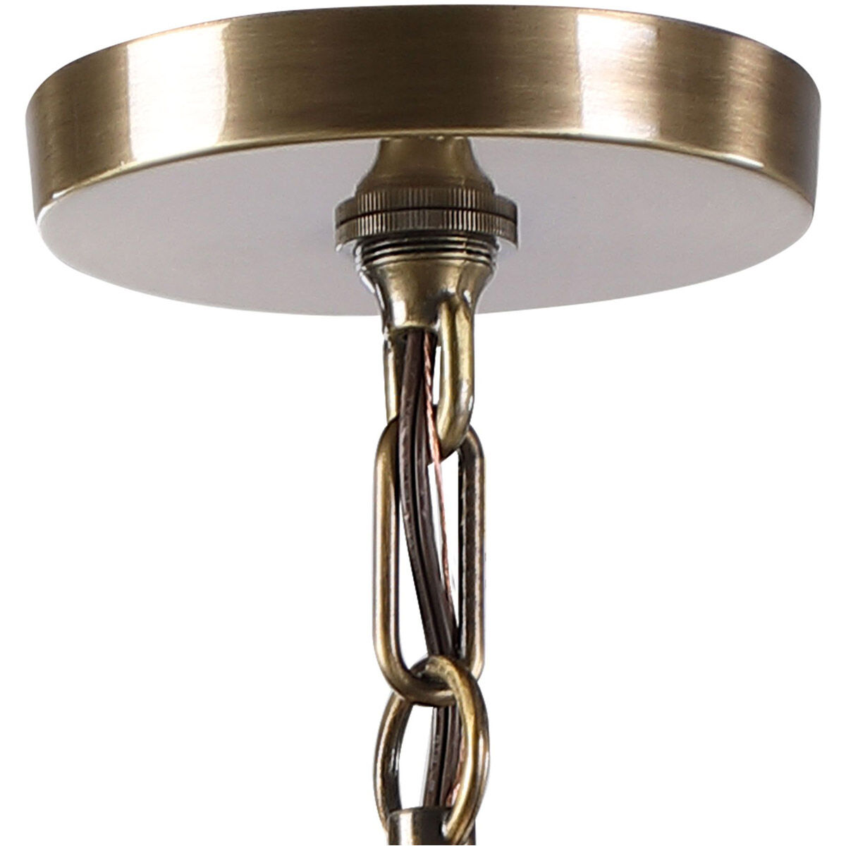 Myers 4 Light 21 inch Antique Brass Drum Pendant Ceiling Light