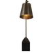 Hutchinson 24 inch 60 watt Golden Bronze and Black Marble Desk Lamp Portable Light