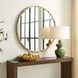 Crinkle 40 X 40 inch Champagne Leaf Mirror