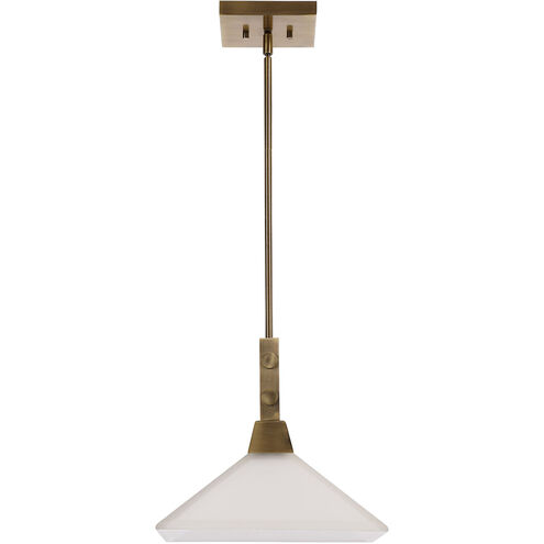 Brookdale 1 Light 13 inch Aged Brass Pendant Ceiling Light