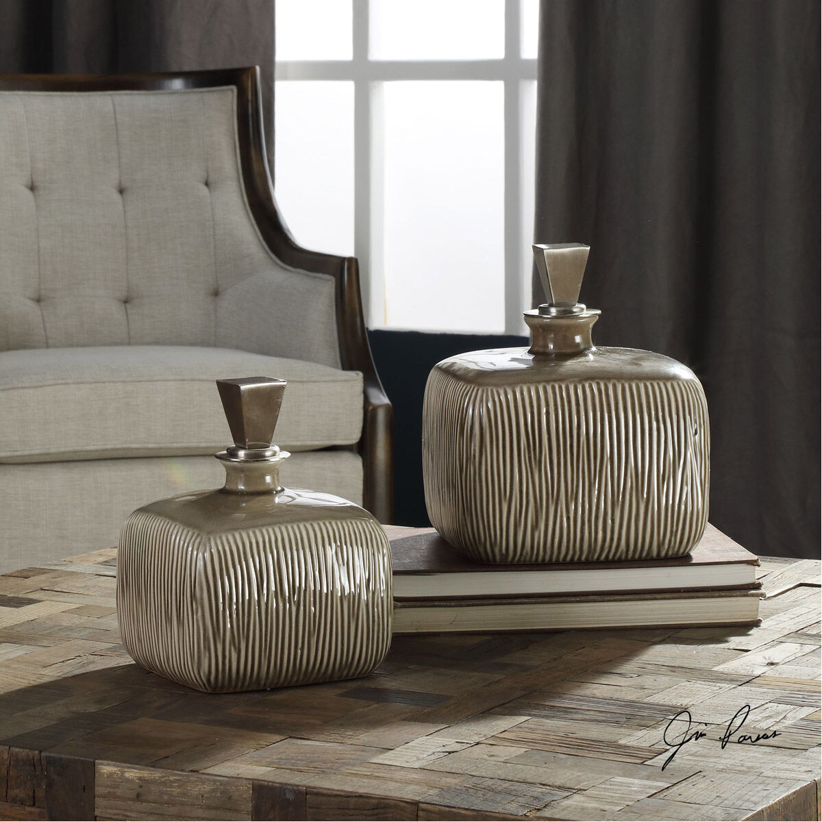 Cayson 9 X 7 inch Bottles, Set of 2