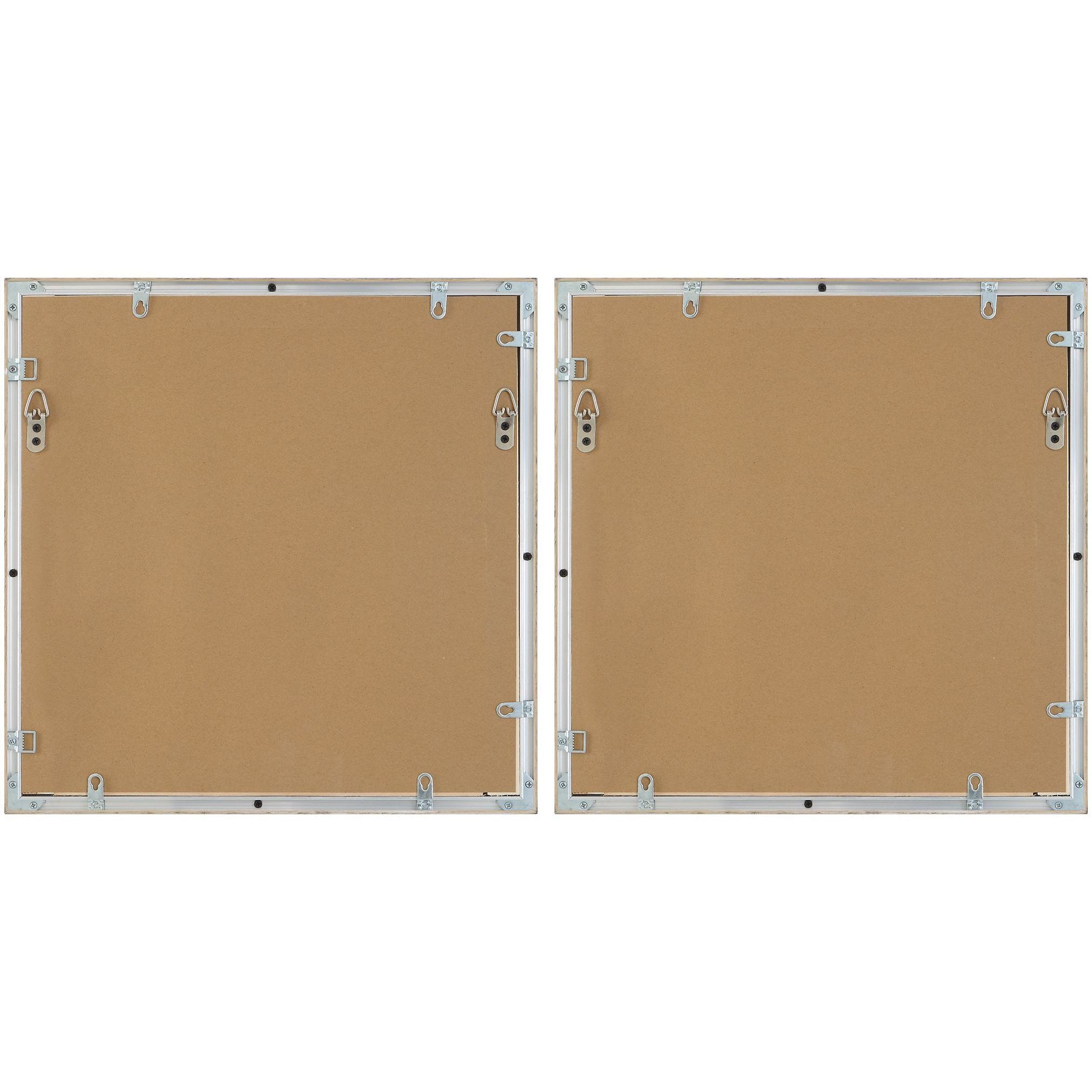 Abstract Coastline 19.5 X 19.5 inch Framed Prints, Set of 2