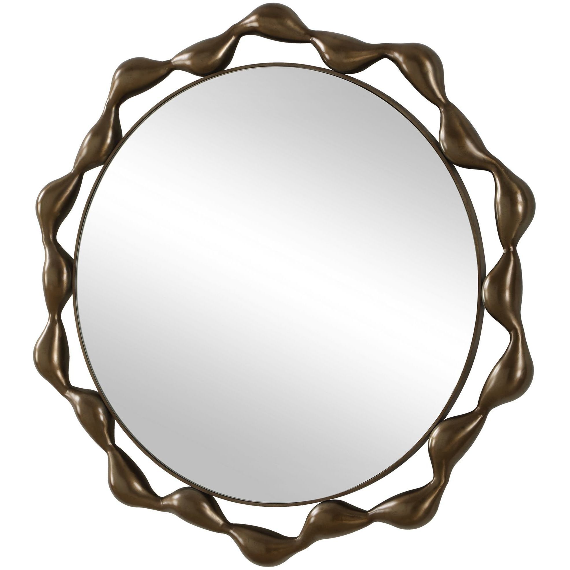 Remolino 36 X 36 inch Warm Bronze Mirror