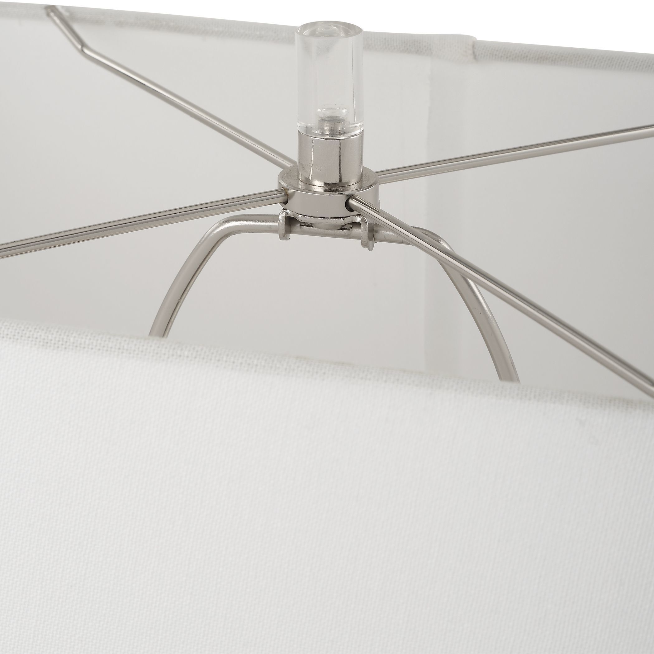 Free Flowing 28.5 inch 150.00 watt Tarnished Nickel Glaze and Clear Crystal Table Lamp Portable Light