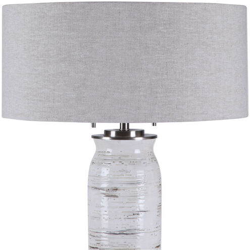Lenta 30 inch 60 watt White Table Lamp Portable Light